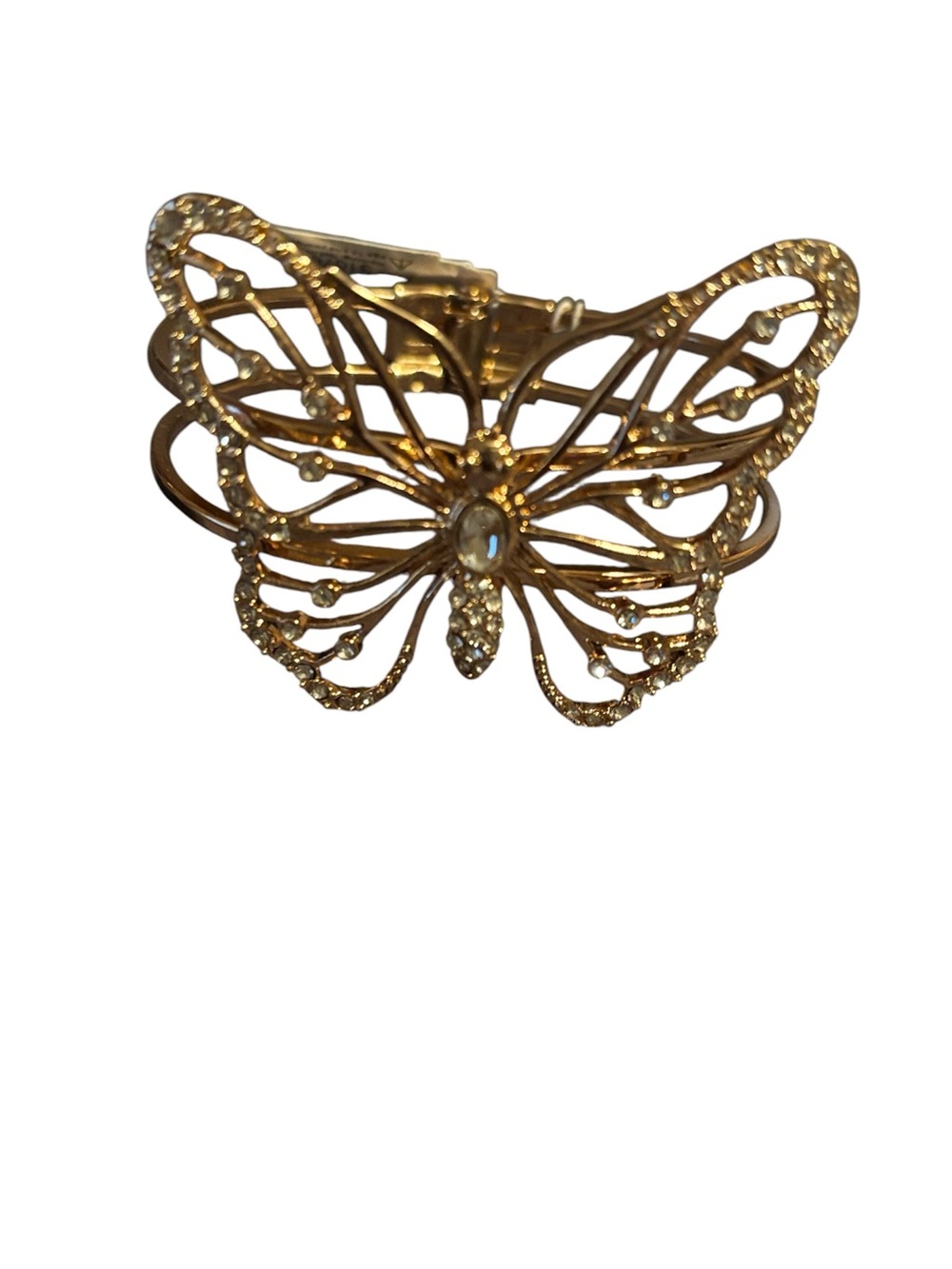 NWT Dillards Gold Butterfly Crystal Cuff Bracelet - Women Jewelry